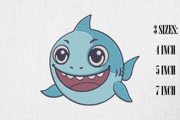Cute Shark Embroidery Design Review