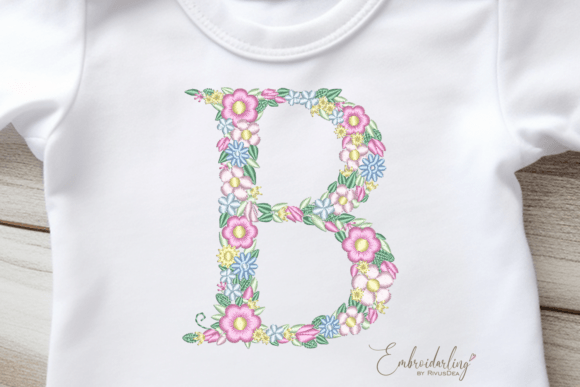 Floral Letter B Embroidery Design Review