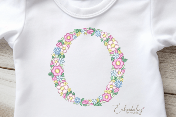 Floral Letter O Embroidery Design Review