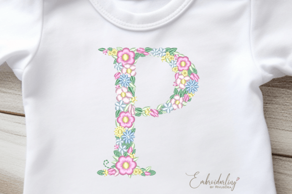 Floral Letter P Machine Embroidery Review