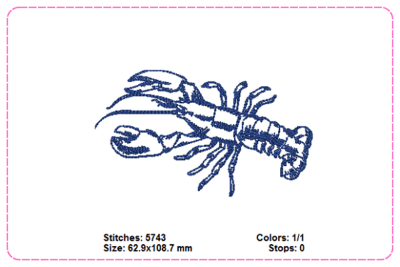 Lobster Embroidery Designs Review