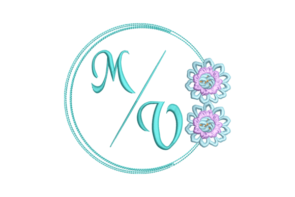 Wedding M Monogram Review for Embroidery Projects